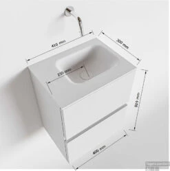 MONDIAZ ADA 40cm Toiletmeubel Dark Brown. LEX Wastafel Talc Rechts Zonder Kraangat -SEALSKIN Winkel tekening ada 40cm rechts 2557512588884 1