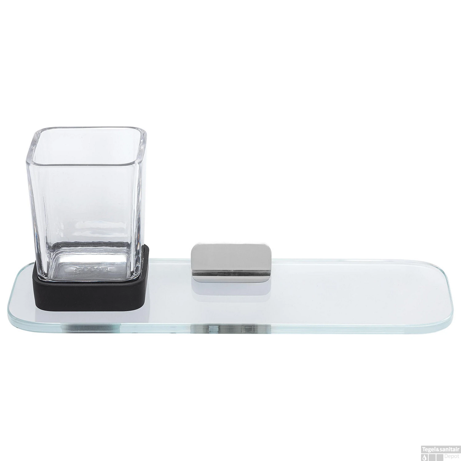 Glashouder Met Planchet Geesa Shift Chroom 1 Glashouder Met Planchet Geesa Shift Chroom