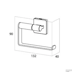 Tiger Dock Toiletrolhouder Chroom -SEALSKIN Winkel tiger dock toiletrolhouder chroom tech