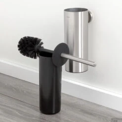 Tiger Noon Toiletborstel Met Houder Wandmodel RVS Geborsteld 9x11x38 Cm 9 Tiger Noon Toiletborstel Met Houder Wandmodel RVS Geborsteld 9x11x38 Cm -SEALSKIN Winkel tiger noon toiletborstel met houder vrijstaand rvs geborsteld 9x11x38 cm detail