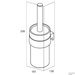 Toiletborstelhouder Tiger Bold Muur Glas/Mat Zwart 33.9 Cm 9 Toiletborstelhouder Tiger Bold Muur Glas/Mat Zwart 33.9 Cm -SEALSKIN Winkel toiletrolhouder tiger bold zwart 289930746 tech