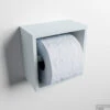 MONDIAZ Easy Toiletrolhouder CUBE 160 Solid Surface 16x8,6cm Kleur Clay. Geschikt Voor Op En Inbouw.