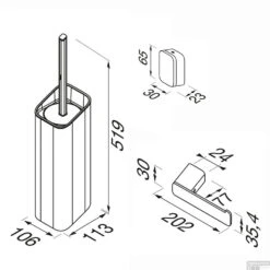 Toiletset Accessoires Geesa Shift Toiletborstel Met Houder - Toiletrolhouder Zonder Klep - Handdoekhaak - Chroom -SEALSKIN Winkel toiletset accessoires geesa shift toiletborstel met houder toiletrolhouder zonder klep handdoekhaak chroom tech
