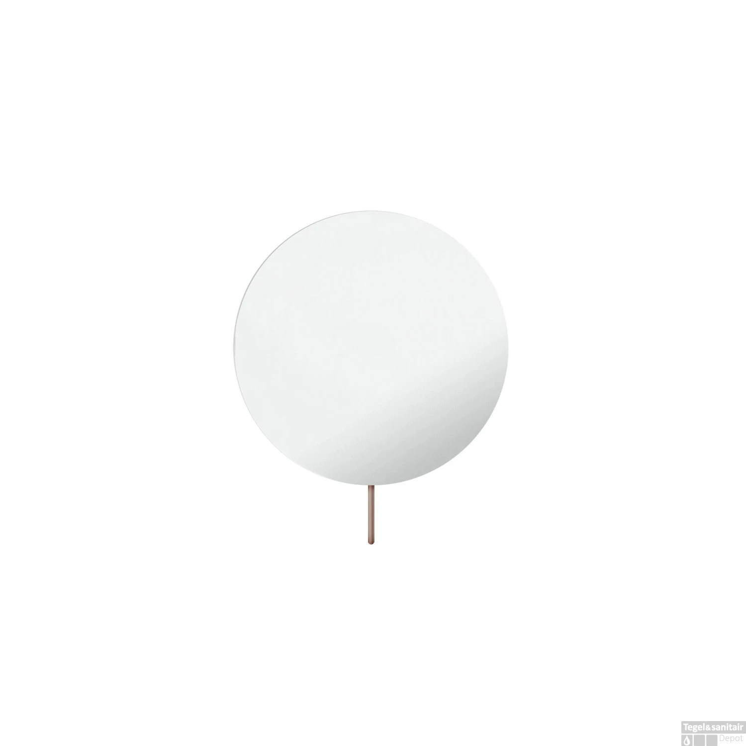 Vergrotingsspiegel Hotbath Cobber Wandmontage Draaibaar 20 Cm Geborsteld Koper PVD