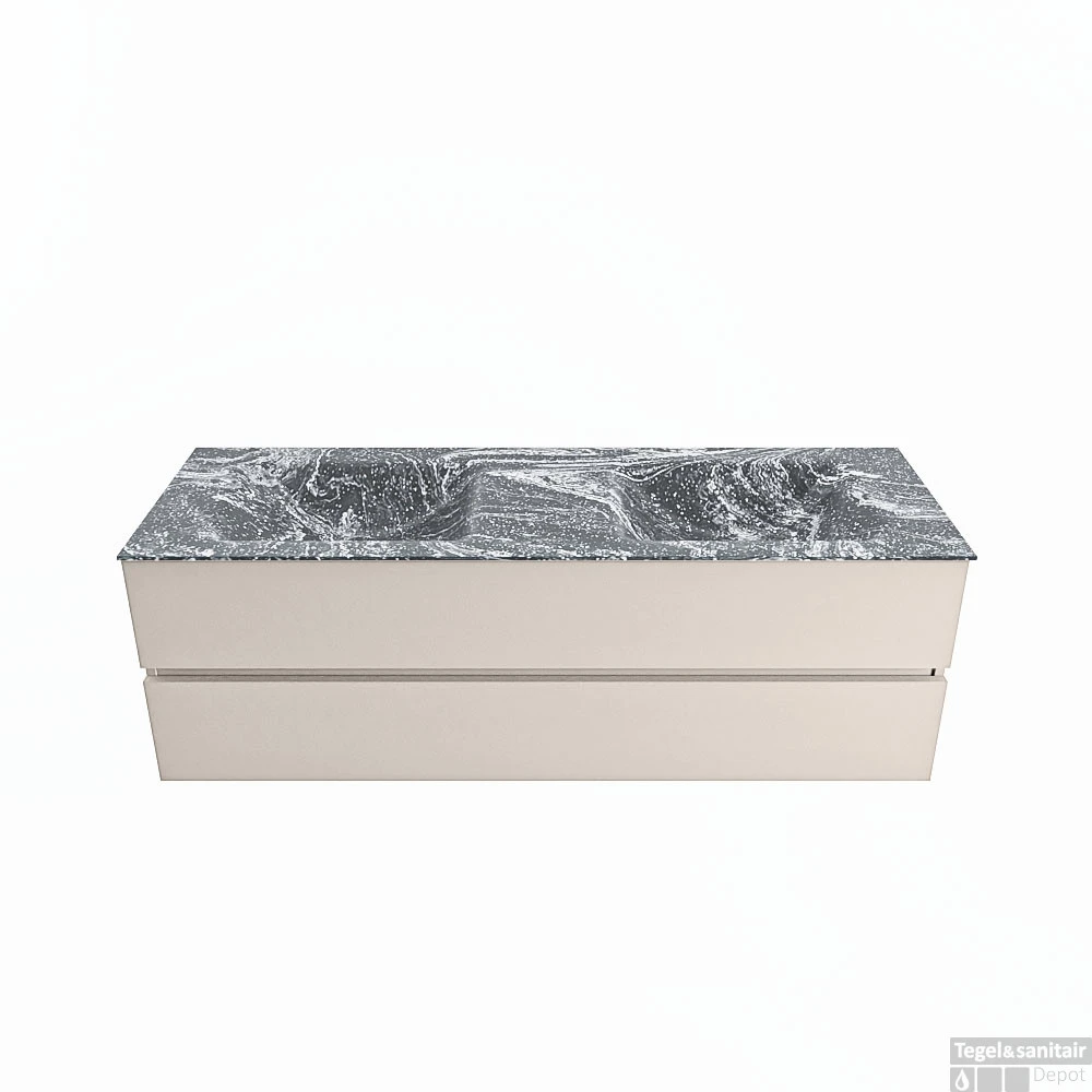 MONDIAZ VICA-DLUX 150cm Badmeubel Onderkast Linen 2 Lades. Inbouw Wastafel CLOUD Dubbel Zonder Kraangat, Kleur Lava. 1 MONDIAZ VICA-DLUX 150cm Badmeubel Onderkast Linen 2 Lades. Inbouw Wastafel CLOUD Dubbel Zonder Kraangat, Kleur Lava.