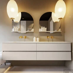 MONDIAZ VICA-DLUX 200cm Badmeubel Onderkast Linen 4 Lades. Inbouw Wastafel CLOUD Dubbel Zonder Kraangat, Kleur Opalo. 12 MONDIAZ VICA-DLUX 200cm Badmeubel Onderkast Linen 4 Lades. Inbouw Wastafel CLOUD Dubbel Zonder Kraangat, Kleur Opalo. -SEALSKIN Winkel vica dluxe inbouw cloud opalo linen front2 0064