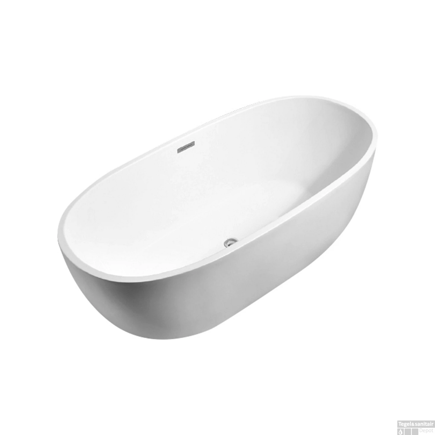 Vrijstaand Bad Best Design Moderna Acryl 170x78x60cm Mat Wit 1 Vrijstaand Bad Best Design Moderna Acryl 170x78x60cm Mat Wit