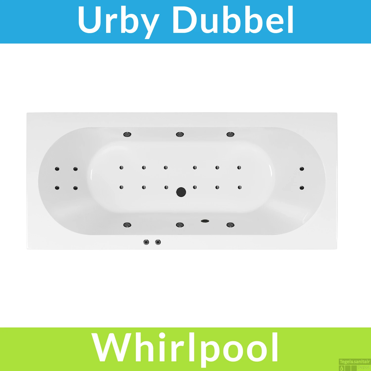 Whirlpool Boss & Wessing Urby Jetline 180x80 Cm Dubbel Systeem Black Tin 1 Whirlpool Boss & Wessing Urby Jetline 180x80 Cm Dubbel Systeem Black Tin