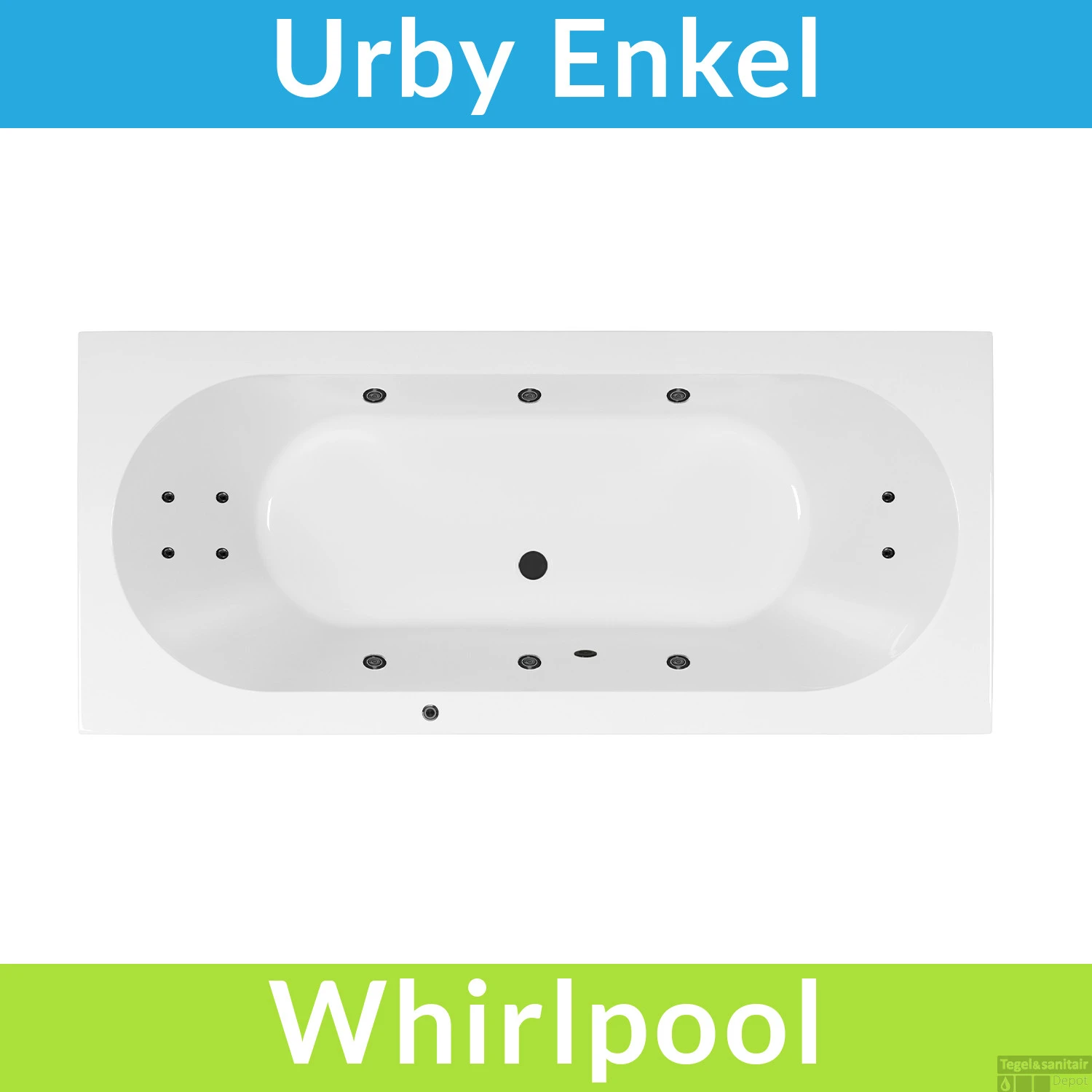Whirlpool Boss & Wessing Urby Jetline 180x80 Cm Enkel Systeem Black Tin 1 Whirlpool Boss & Wessing Urby Jetline 180x80 Cm Enkel Systeem Black Tin