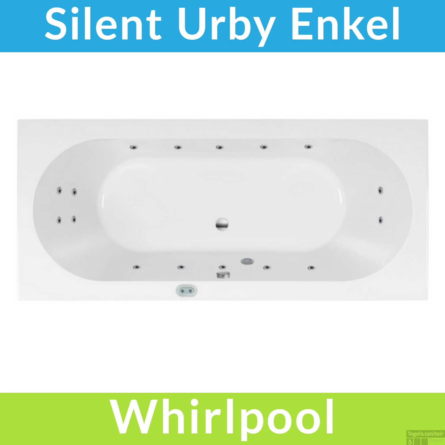 Whirlpool Boss & Wessing Urby Silent 1 190x90cm Enkel Systeem 1 Whirlpool Boss & Wessing Urby Silent 1 190x90cm Enkel Systeem