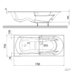 Whirlpoolbad Allibert Namea Dolcea 180x80x53 Cm Incl. Poten Wit 7 Whirlpoolbad Allibert Namea Dolcea 180x80x53 Cm Incl. Poten Wit -SEALSKIN Winkel whirlpoolbad allibert moovance essentia 180x80x53 cm incl. poten tec 5