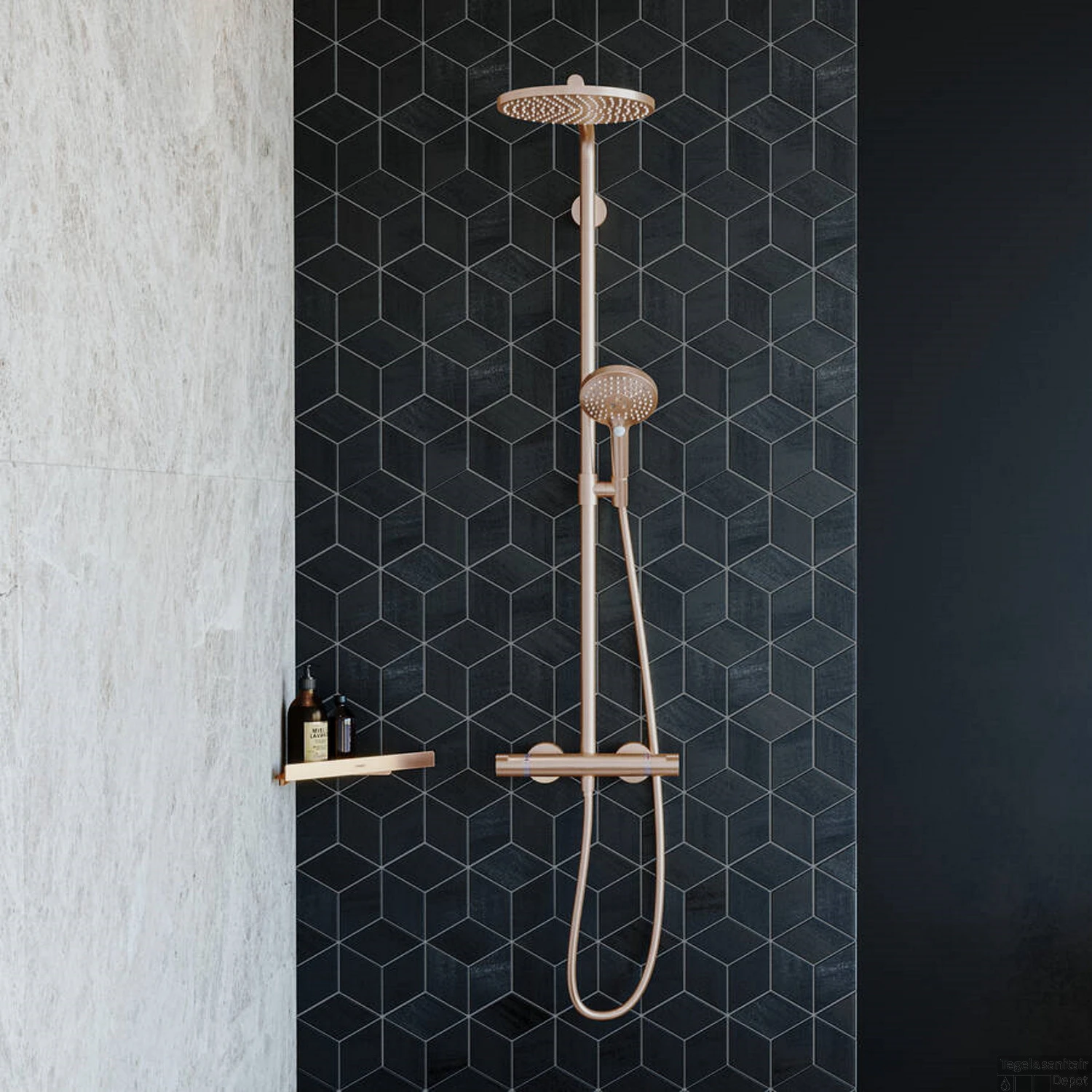 Zeephouder AddStoris HansGrohe Mat Zwart 3 Zeephouder AddStoris HansGrohe Mat Zwart - Afbeelding 3