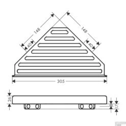 Zeephouder AddStoris HansGrohe Mat Zwart 9 Zeephouder AddStoris HansGrohe Mat Zwart -SEALSKIN Winkel zeephouder addstoris hansgrohe tech 2
