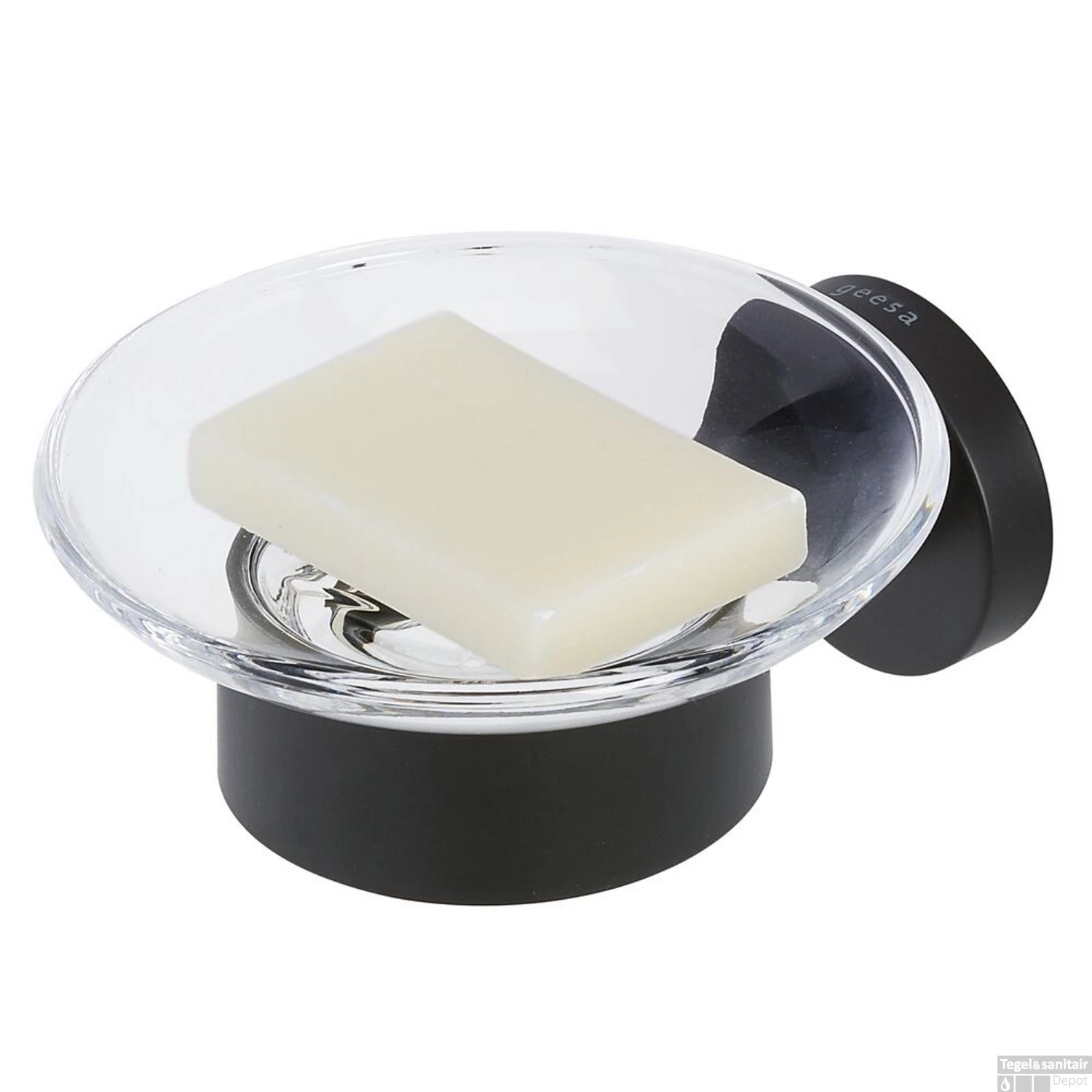 Zeephouder Geesa Nemox Hangend Glas Zwart 3 Zeephouder Geesa Nemox Hangend Glas Zwart - Afbeelding 3