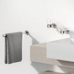 Zeephouder Geesa Nemox Hangend Glas Chroom 6 Zeephouder Geesa Nemox Hangend Glas Chroom -SEALSKIN Winkel zeephouder geesa nemox schaal chroom sfeer 1 1