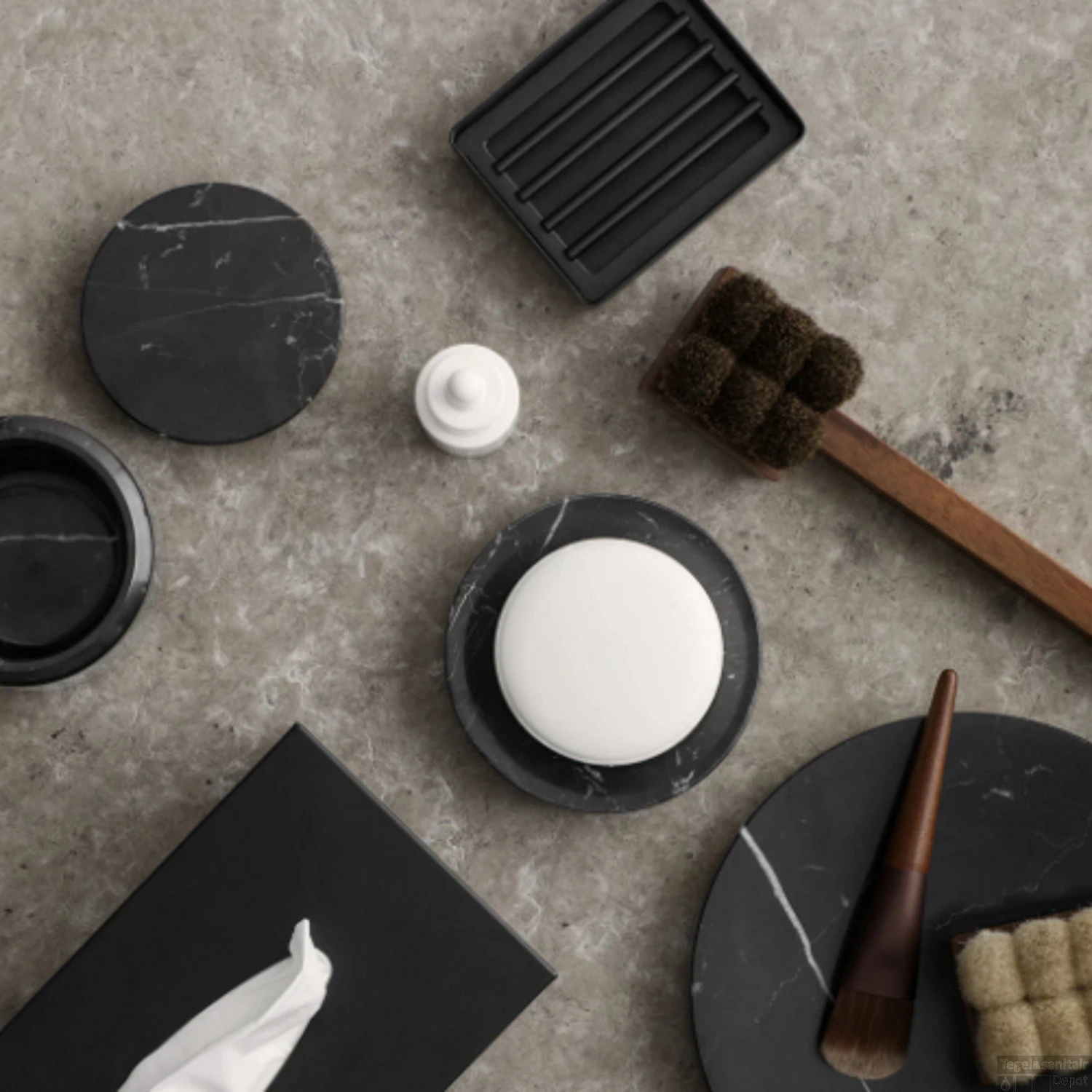 Zeephouder Vrijstaand Blomus Nexio Zwart 2 Zeephouder Vrijstaand Blomus Nexio Zwart - Afbeelding 2