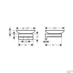 Zeepschaal HansGrohe AddStoris Mat Zwart 7 Zeepschaal HansGrohe AddStoris Mat Zwart -SEALSKIN Winkel zeepschaal hansgrohe addstoris tech 3