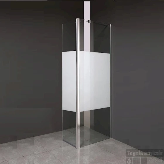 Zijwand Inloopdouche Athena Met Draaibaar Hoekpaneel Middenband 30x200 Cm 8 Mm NANO Glas 1 Zijwand Inloopdouche Athena Met Draaibaar Hoekpaneel Middenband 30x200 Cm 8 Mm NANO Glas